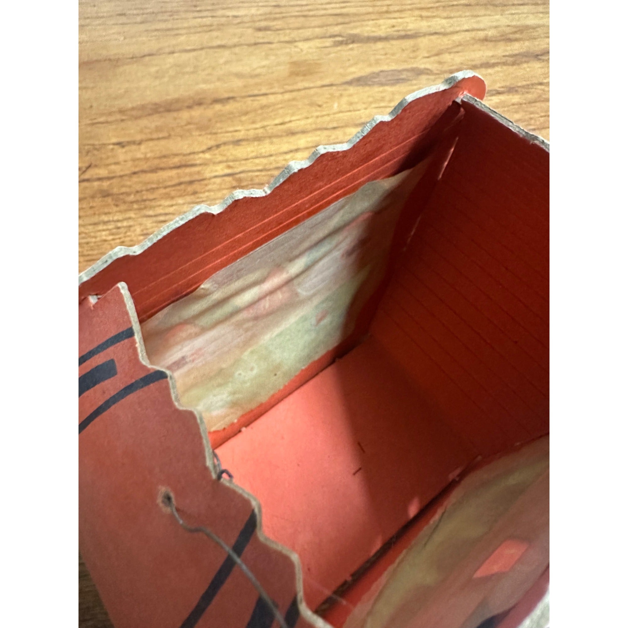 Vintage 1940s Halloween Jack O Lantern Cardboard JOL 7" w/ Insert Antique Old