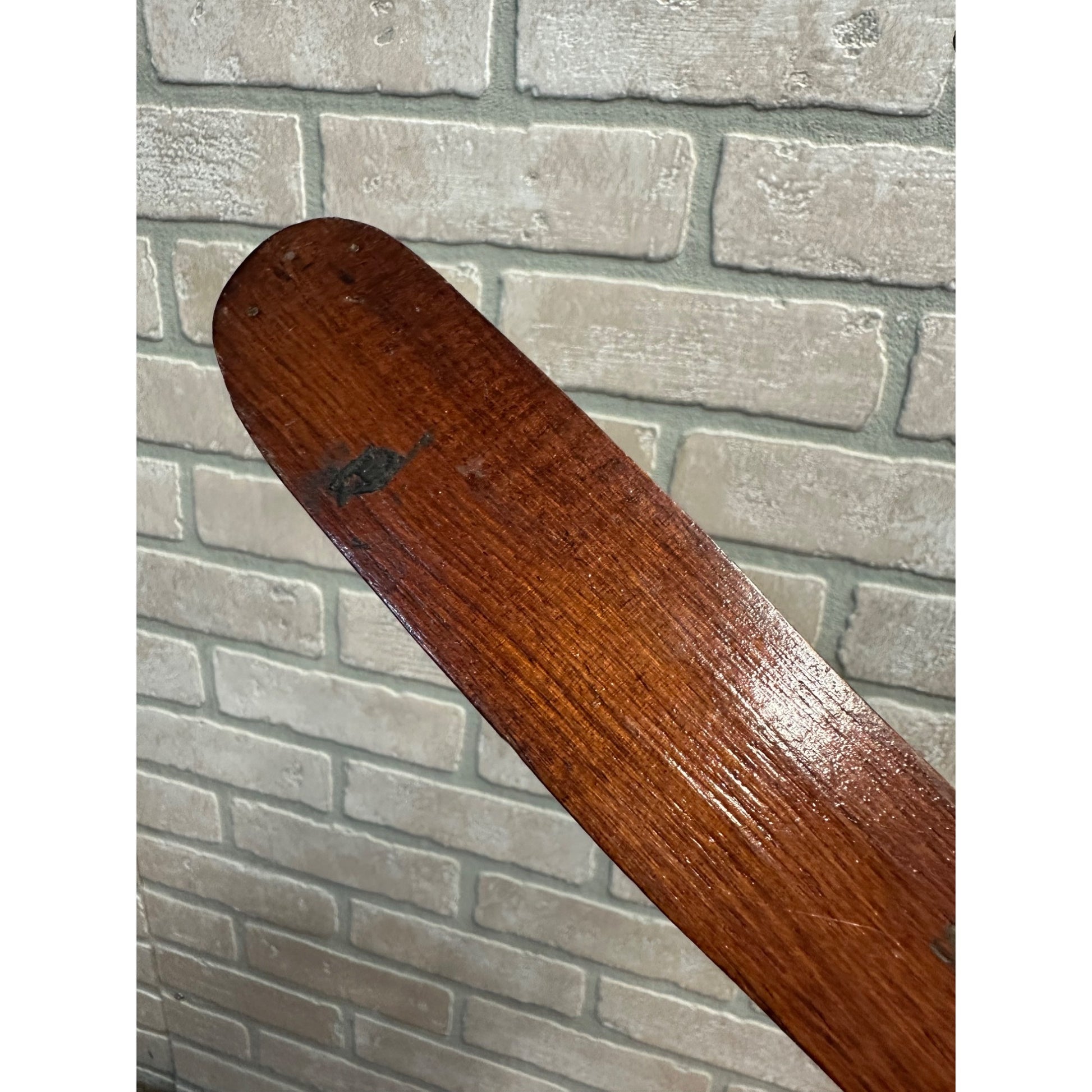 Vintage Marquette Michigan Prison Art Wooden Oversized 15" Straight Razor Prisoner MI