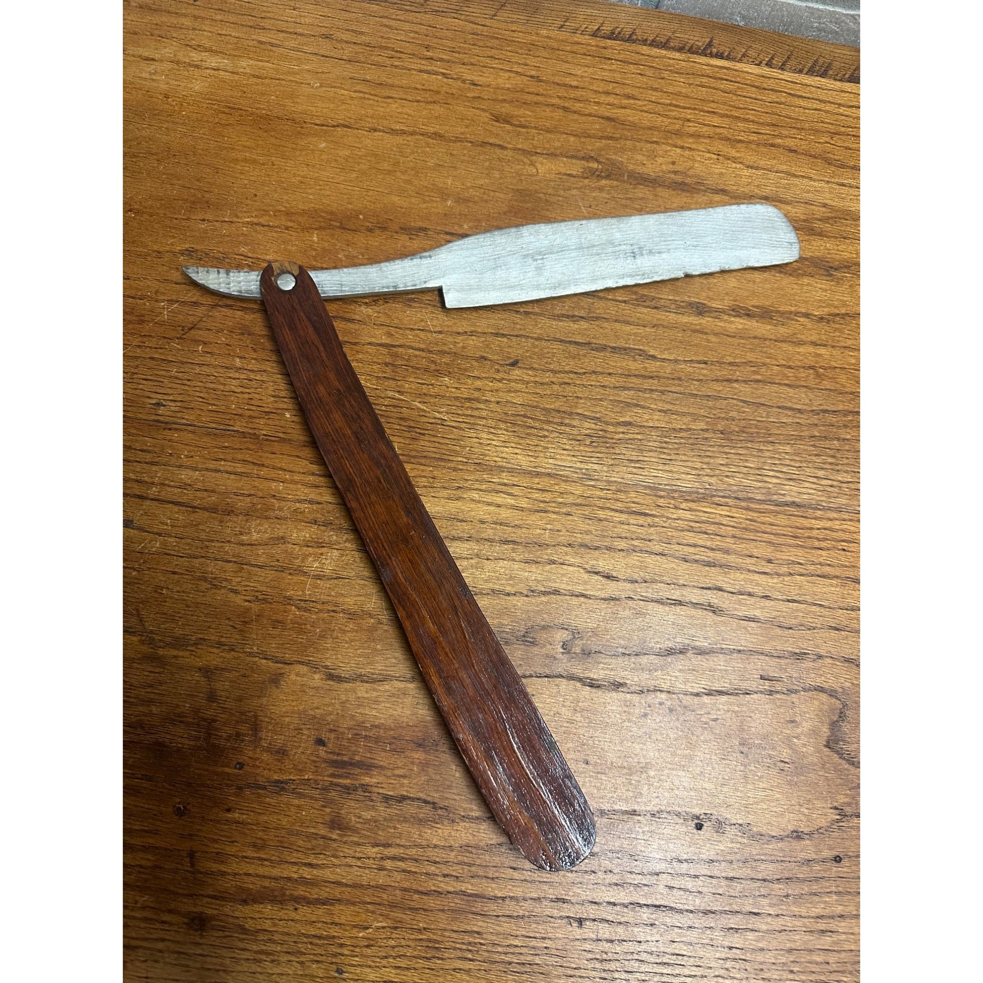 Vintage Marquette Michigan Prison Art Wooden Oversized 15" Straight Razor Prisoner MI