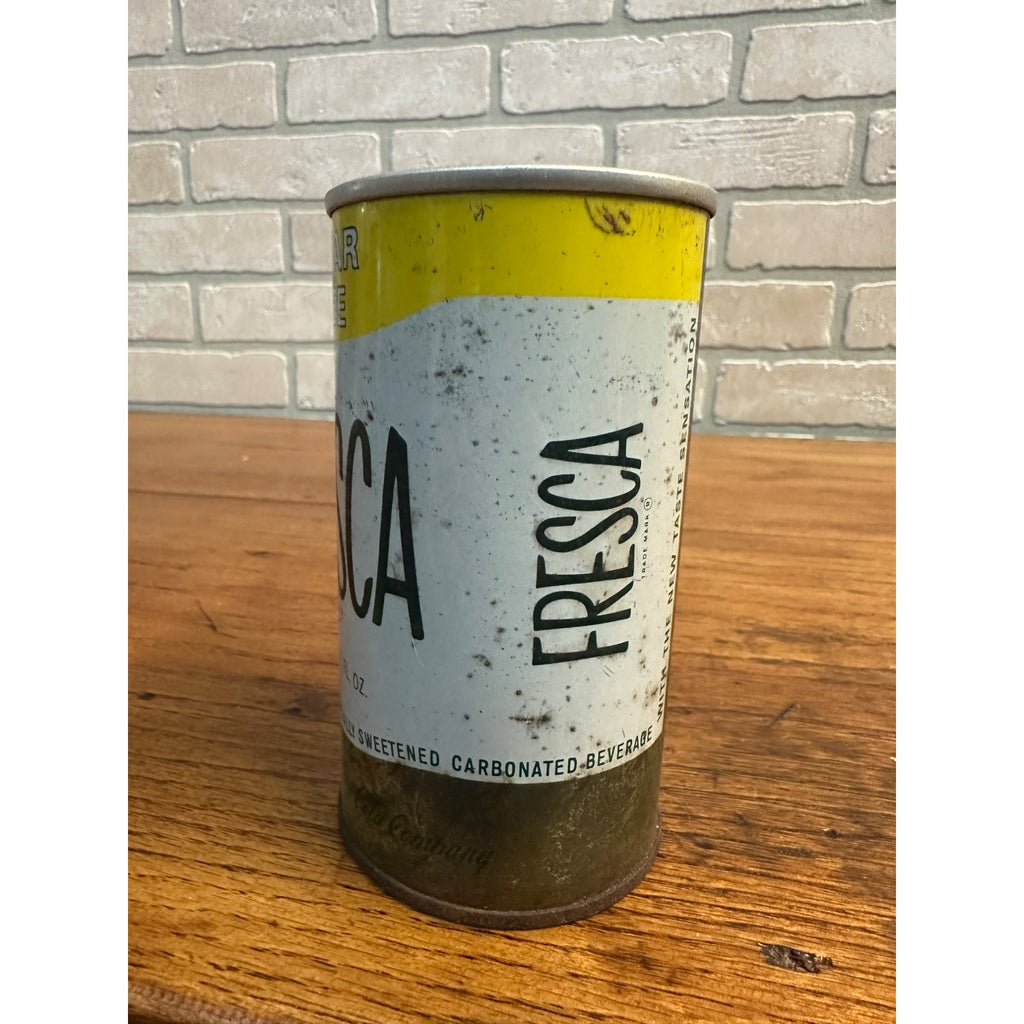 Vintage Fresca Sugar Free Aluminum Pull Tab Soda Can, Yellow Finish
