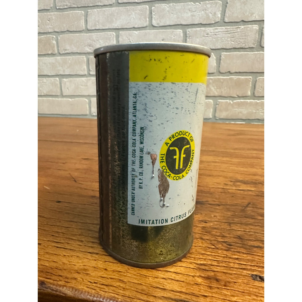 Vintage Fresca Sugar Free Aluminum Pull Tab Soda Can, Yellow Finish
