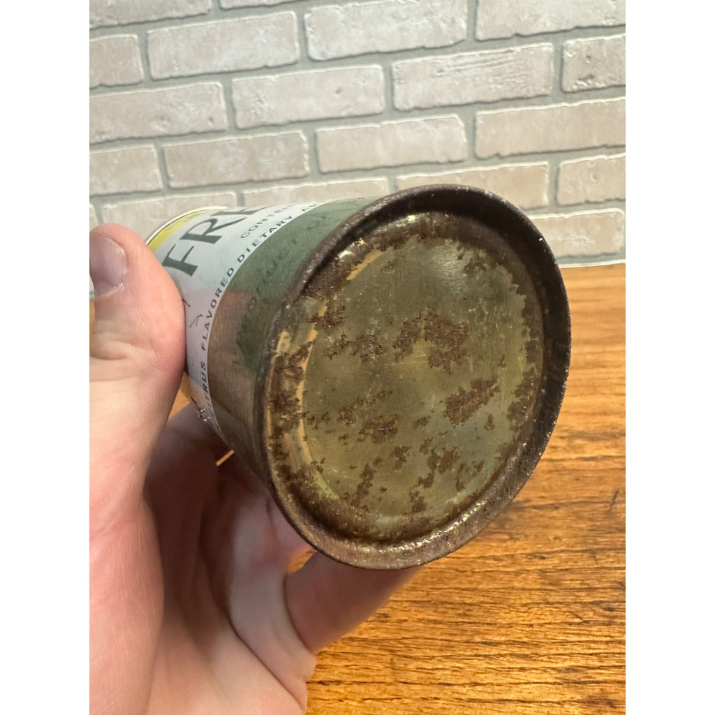 Vintage Fresca Sugar Free Aluminum Pull Tab Soda Can, Yellow Finish
