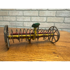 Antique Arcade Cast Iron Dump Hay Rake #703 Farm Implement Original Paint