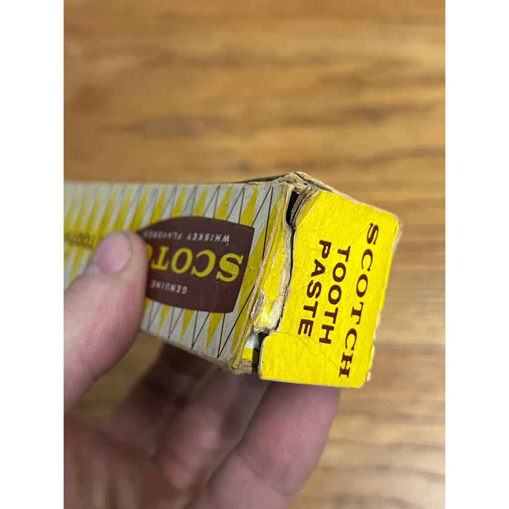 Vintage 1960s Scotch Tooth Paste Novelty Whiskey-Flavored Poynter Products Ohio