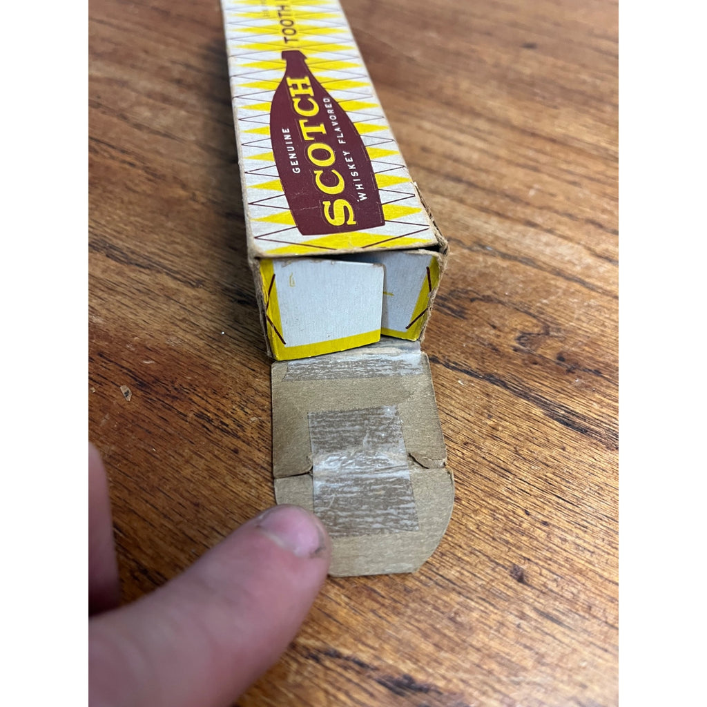 Vintage 1960s Scotch Tooth Paste Novelty Whiskey-Flavored Poynter Products Ohio