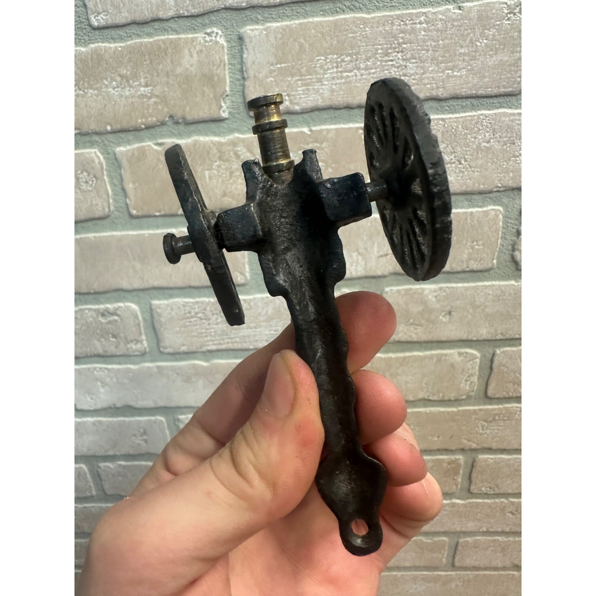 Vintage Lot (2) Civil War Toy Brass & Cast Iron Cannons - Penncraft