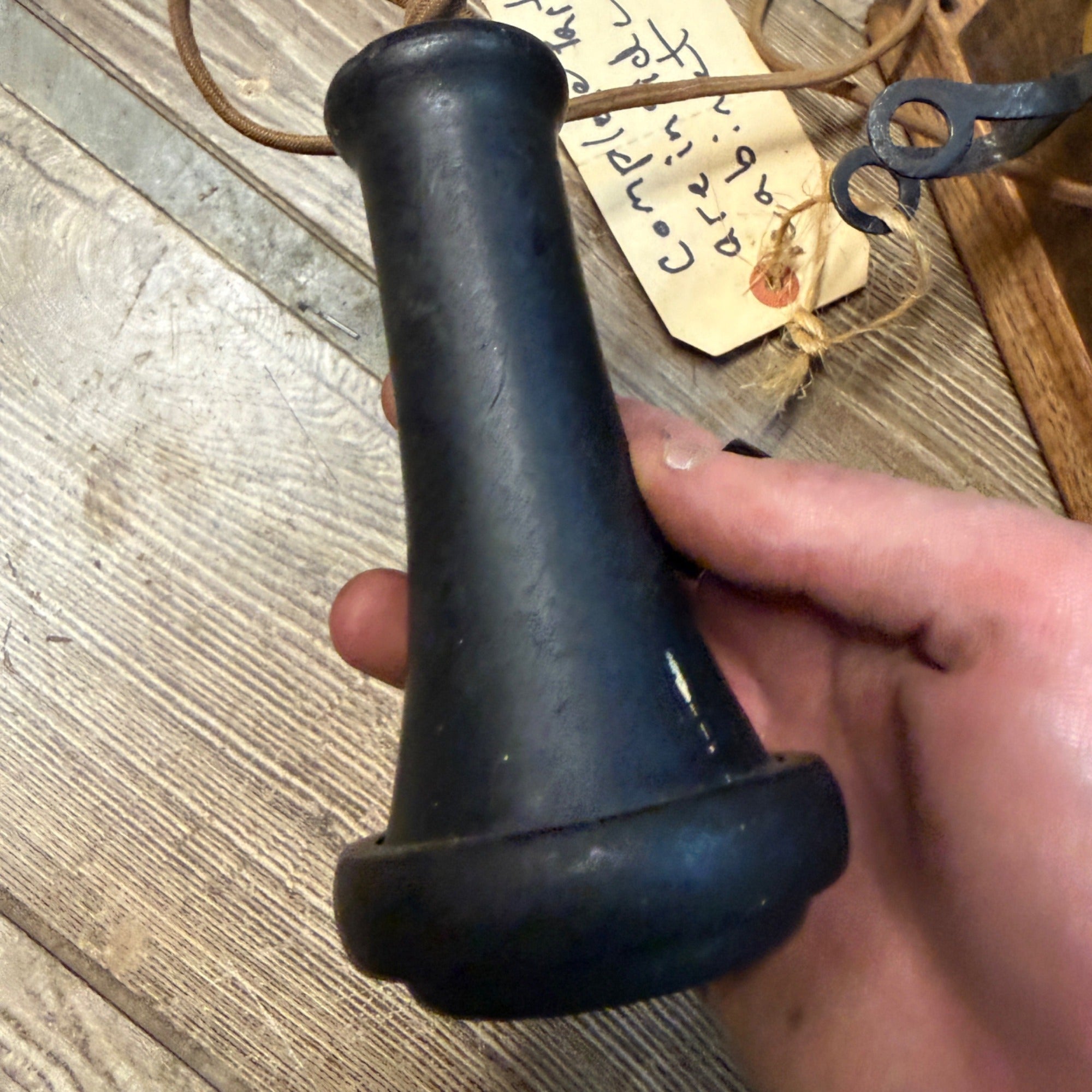 Antique Oak Wall Mount Telephone Leich Electric Co. ? #105-O 1600