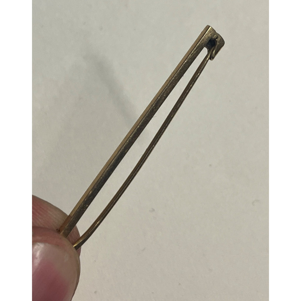 Antique Victorian Edwardian Bar Clasp Brooch 14k Yellow Gold -- 1.91g Grams