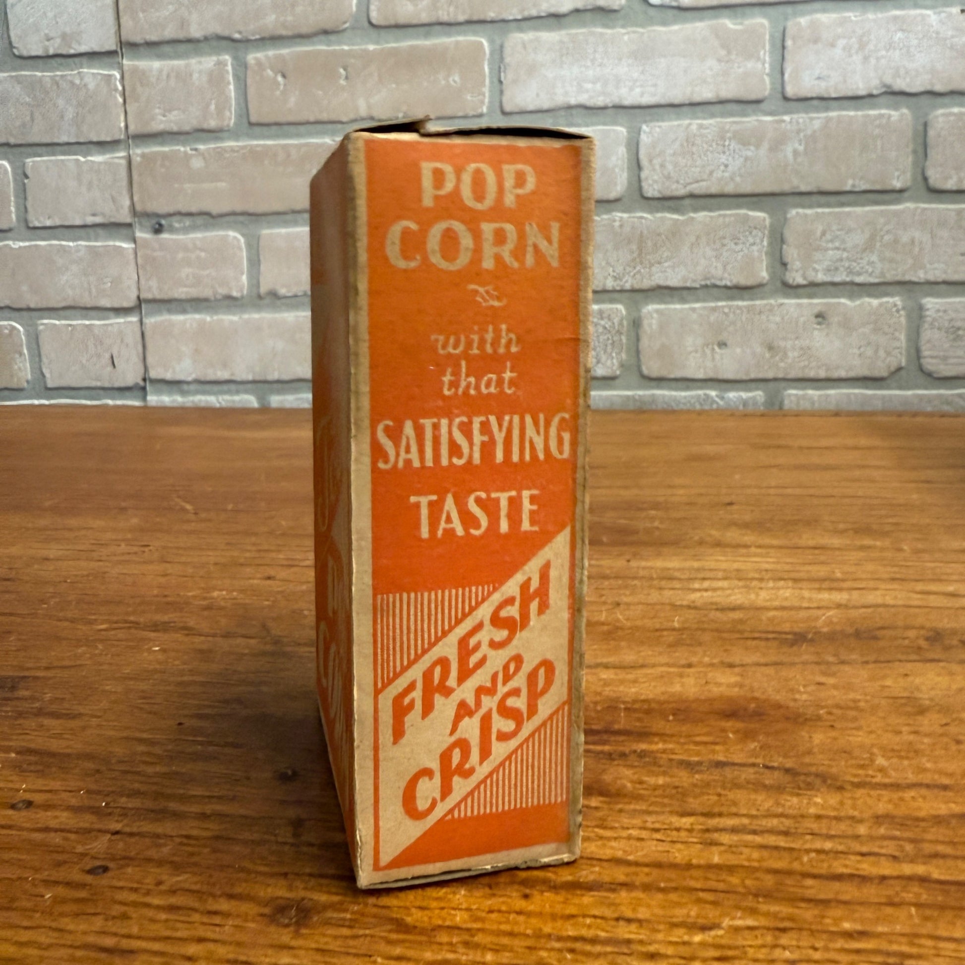 Vintage 1930s Eat Fresh Toasted Pop Corn Box Popcorn Drive In Movie Theater