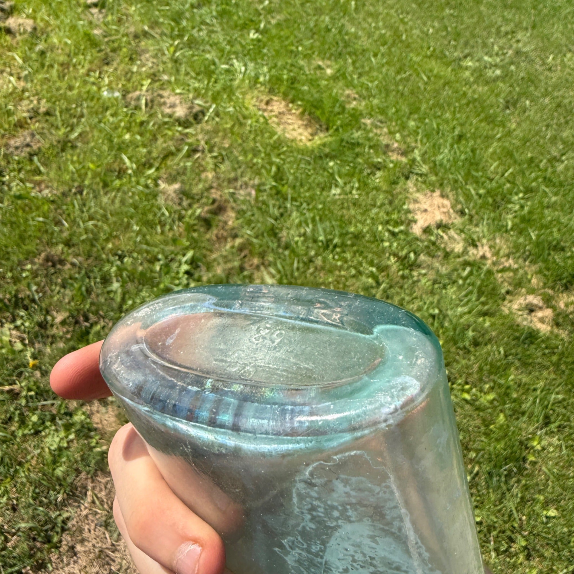 Early Blue Lydia Pinkham's Vegetable Compound Medicine Bottle Crude Blue