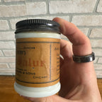 Scarce Rayburn Red Salve Chicago Milk Glass Medical Pharmacy Container