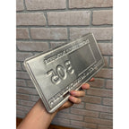 Vintage 8th Memphis British Car Cycle Fest Sports Car Club Metal License Plate