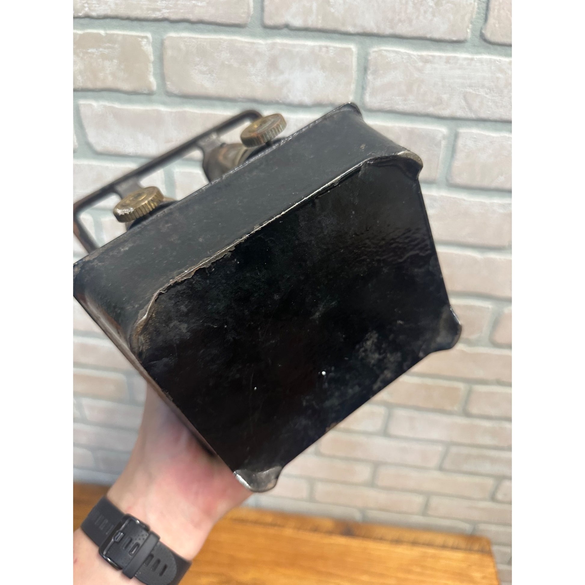 Vintage Lindemann & Hoverson Co. No. 2 Sad Iron Heater Campstove Cast Iron