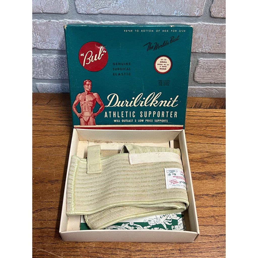 RARE Vintage 1947 Bub Fleshelastic Athletic Supporter Jock Strap NOS