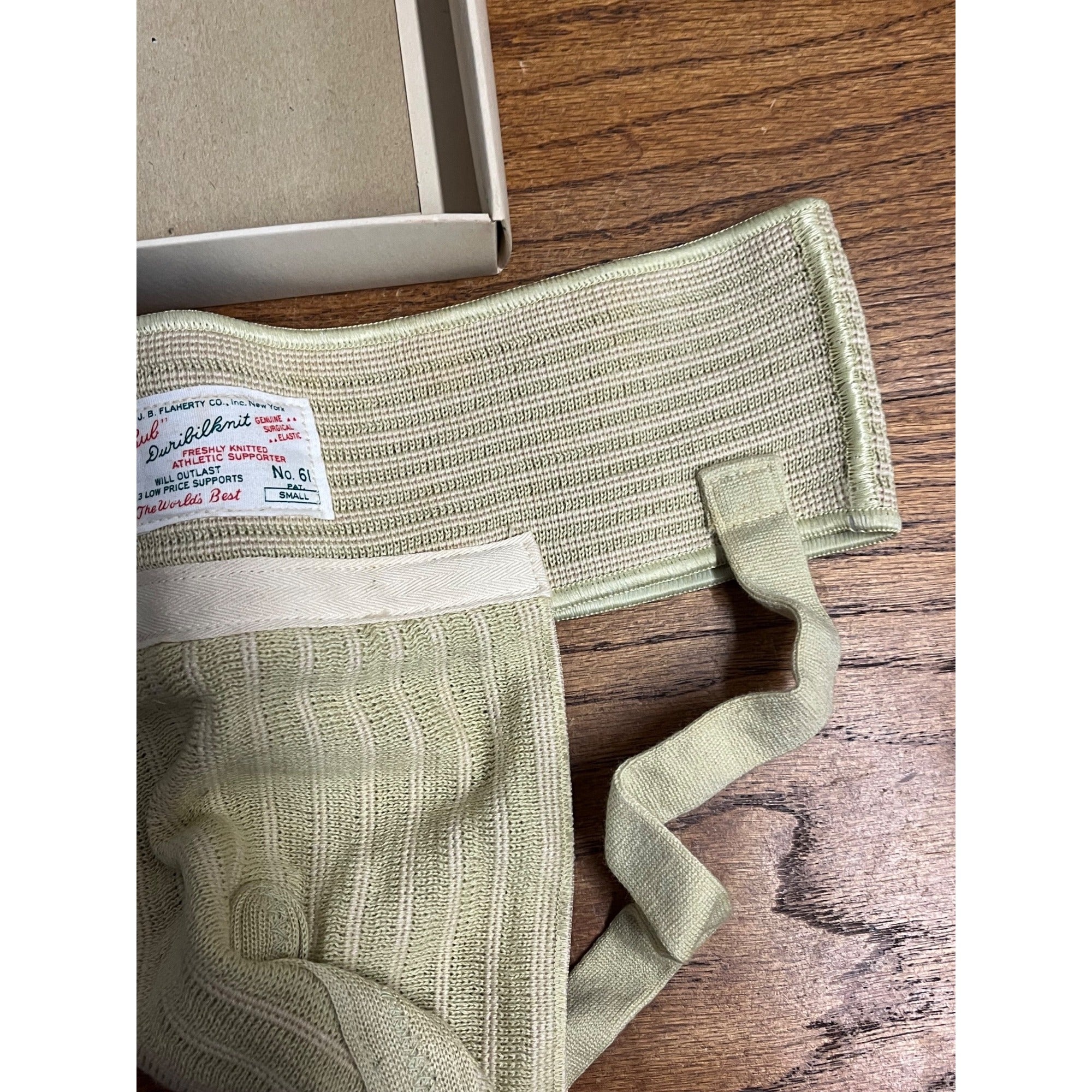 RARE Vintage 1947 Bub Fleshelastic Athletic Supporter Jock Strap NOS