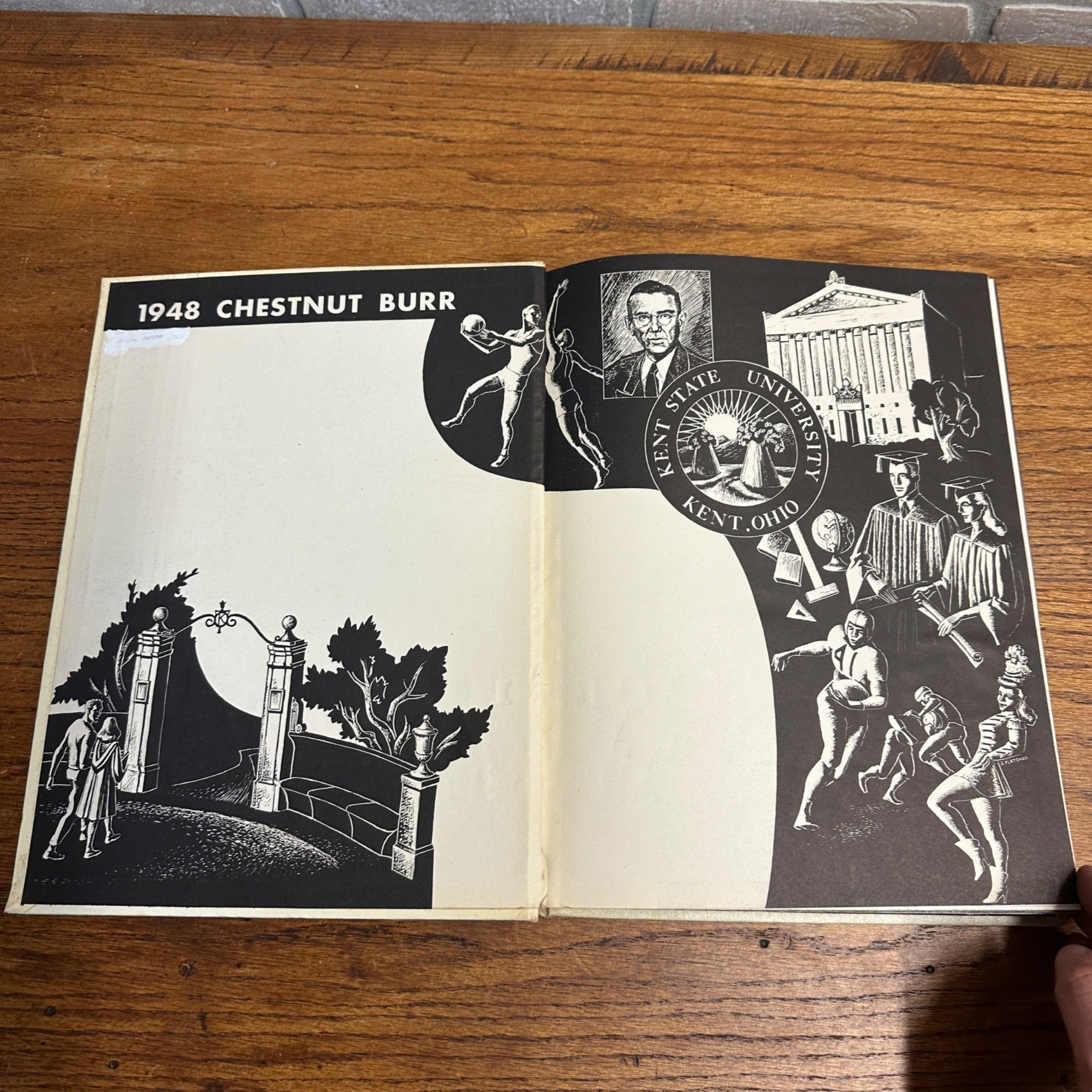 1948 Chestnut Burr Kent State University College Yearbook
