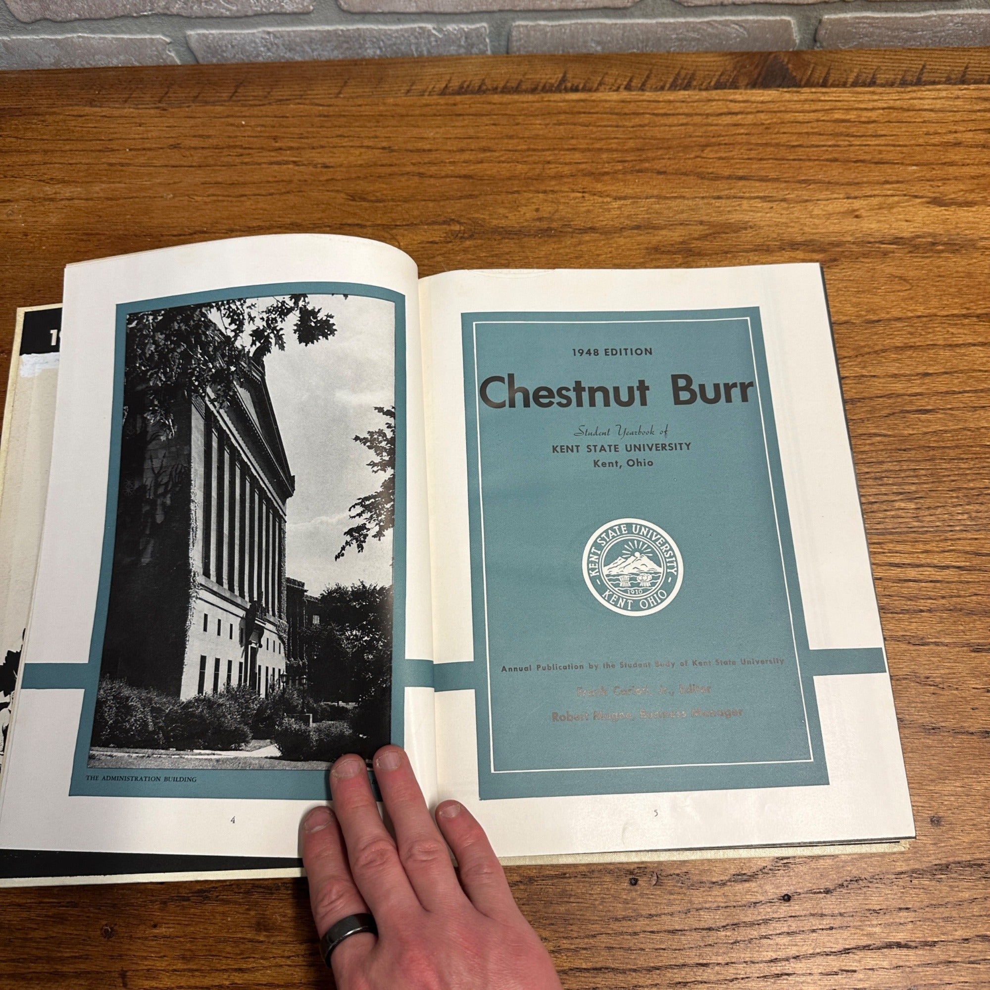 1948 Chestnut Burr Kent State University College Yearbook