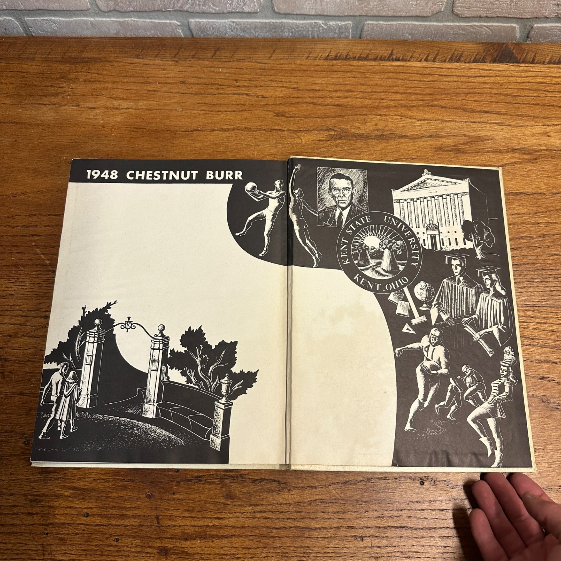 1948 Chestnut Burr Kent State University College Yearbook