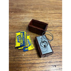 Antique Bakelite Safety Razor Blade Holder Case Spring Loaded w/ Craftsman Blades