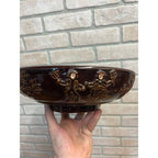 Vintage Red Wing Pottery USA Dancing Pheasant Large Serving Salad Bowl 11"
