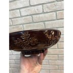 Vintage Red Wing Pottery USA Dancing Pheasant Large Serving Salad Bowl 11"