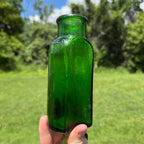 Kepler Green Glass Bottle Marked B W&C London Food Jar 1900s or 1800s