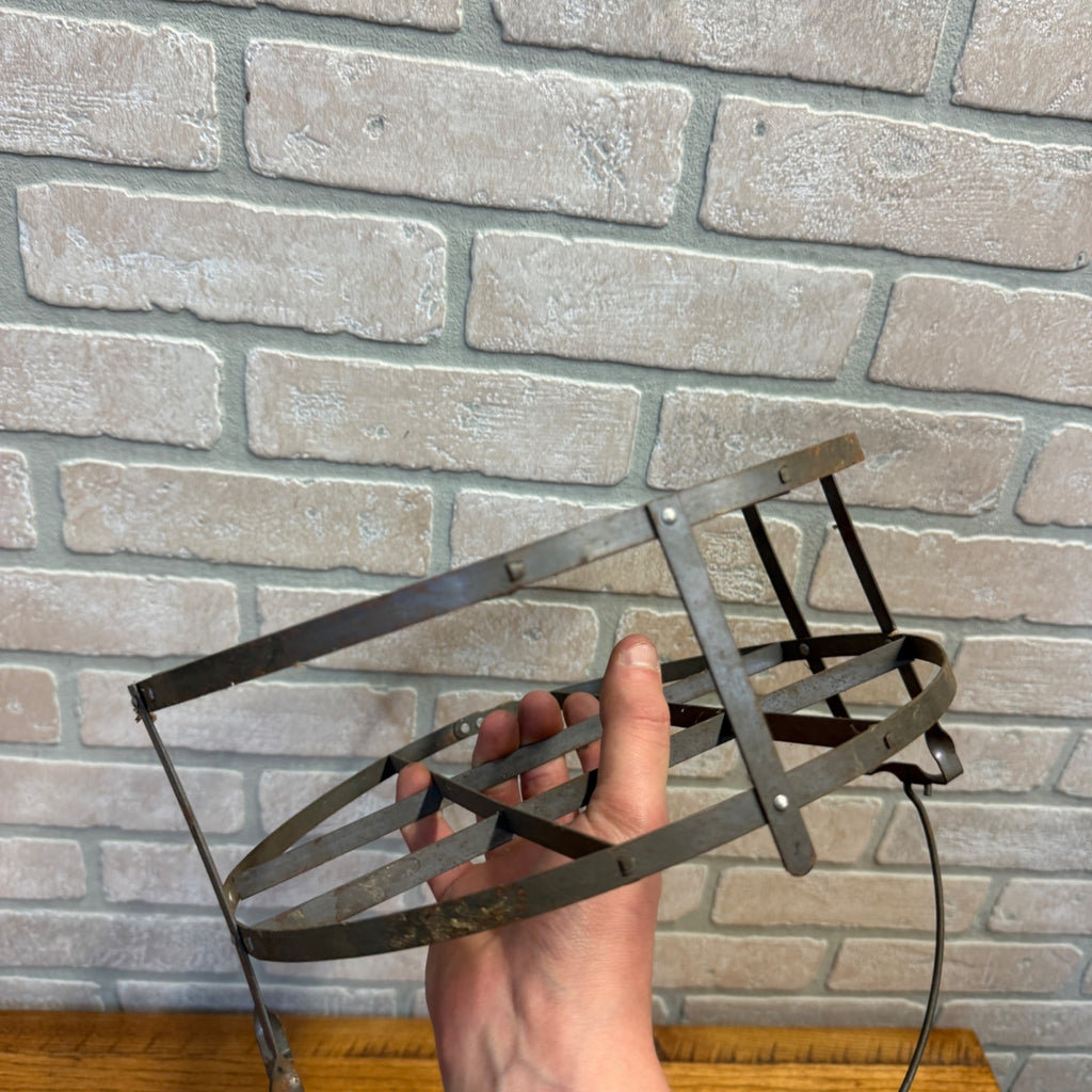 Antique Primitive Wire Pie Carrier Basket Cake Carrier Farmhouse Kitchen Decor