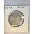 1876-S 25C SEATED LIBERTY SILVER QUARTER