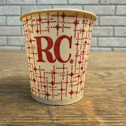 Vintage Royal Crown 5oz RC Cola Soda Paper Wax Promotional Cup