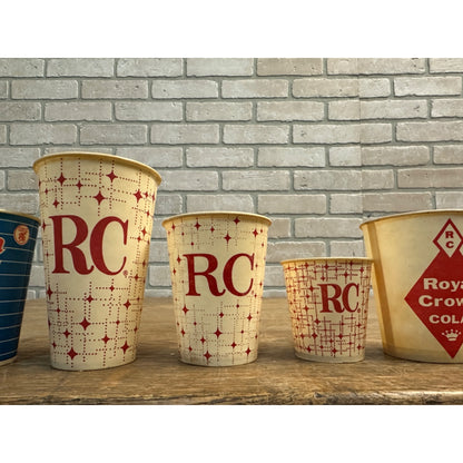 Vintage Royal Crown 5oz RC Cola Soda Paper Wax Promotional Cup