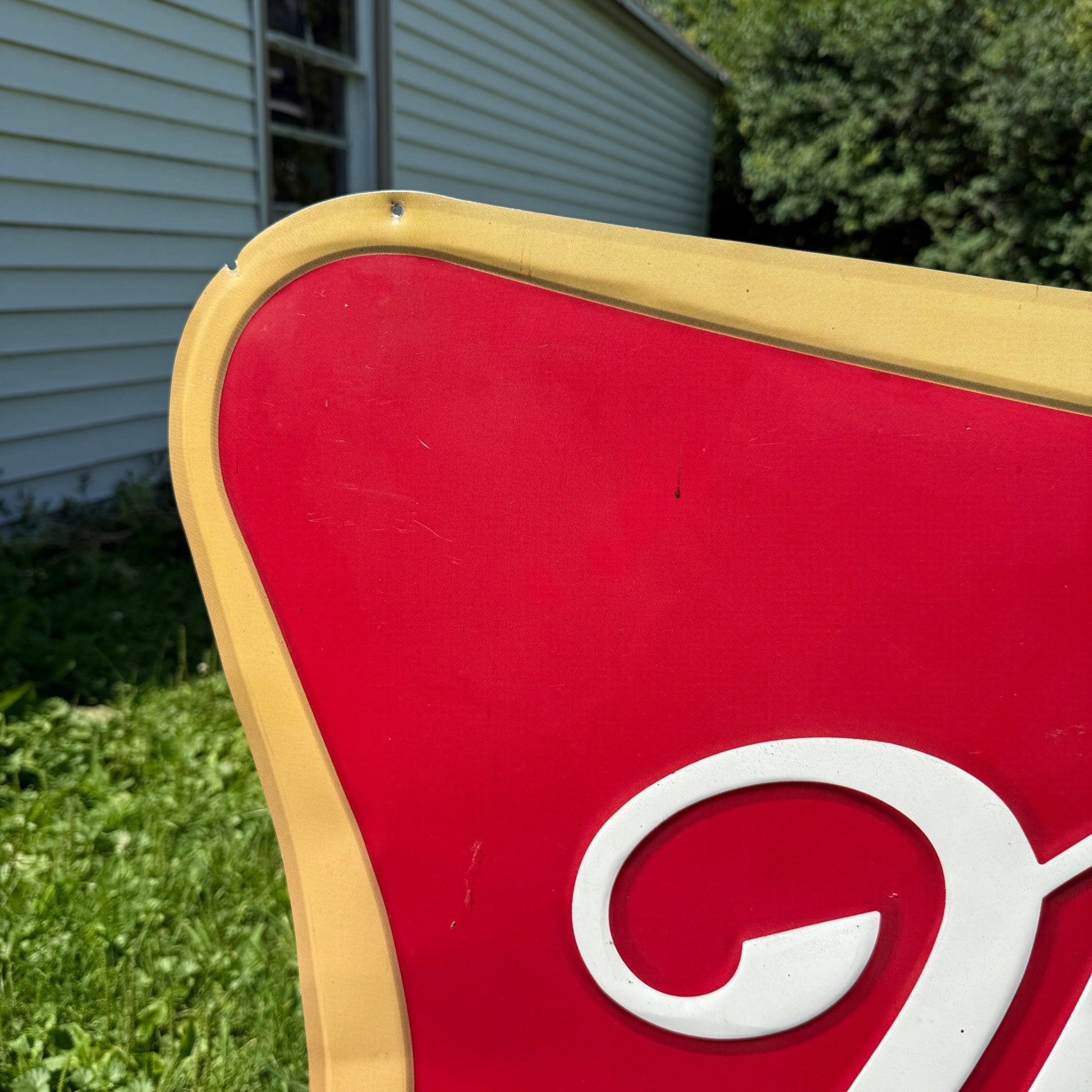 Large Miller High Life Beer Sign Metal Tin 2001