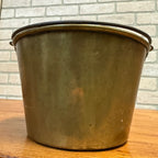 1880s Waterbury Brass Company Brass Bucket Pail Rat Tail Handle 1851