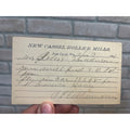 Antique 1891 New Cassel Roller Mills Wisconsin Campbellsport WI Fond du Lac Co. Card