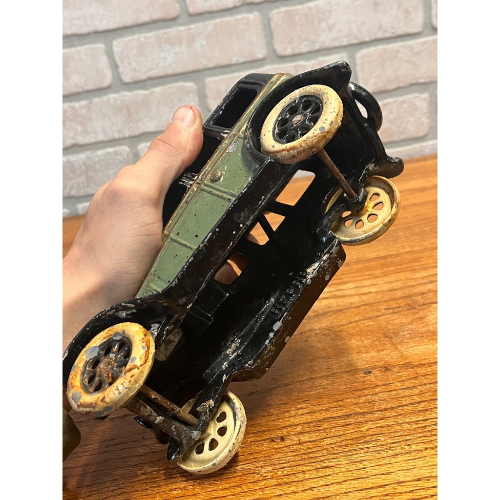 Rare Arcade Cast Iron 8.5" 1927 Buick Coupe Thomas Toy Copy 1980s
