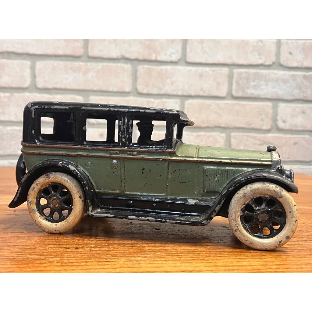Rare Arcade Cast Iron 8.5" 1927 Buick Coupe Thomas Toy Copy 1980s