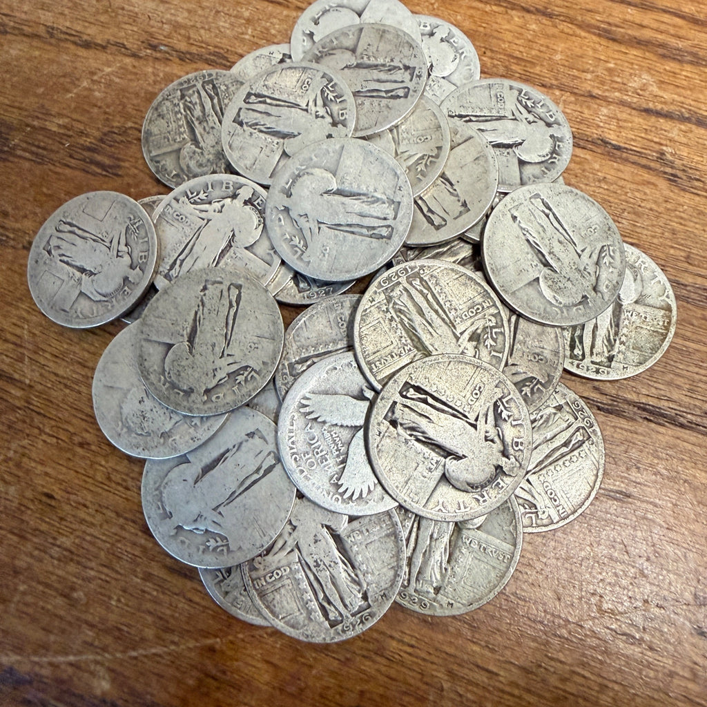 Silver Standing Liberty US Mint Quarter 90% Silver (1916-1930) Culled Random