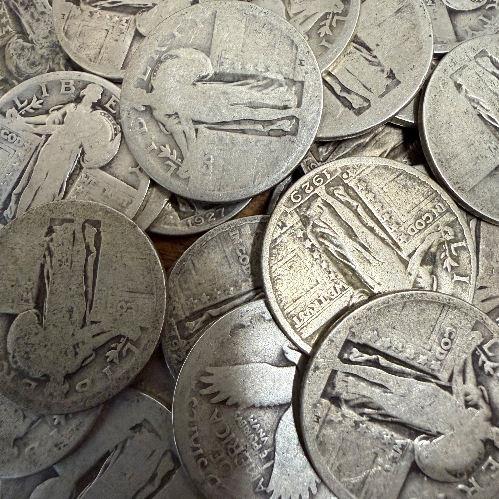 Silver Standing Liberty US Mint Quarter 90% Silver (1916-1930) Culled Random