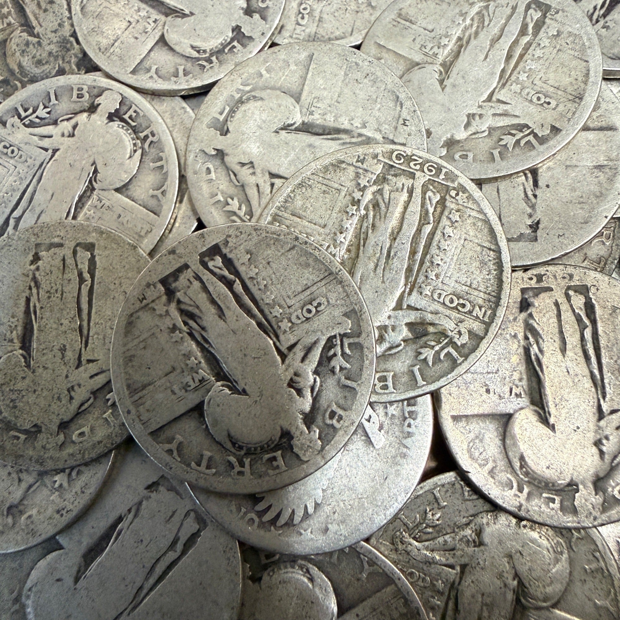 Silver Standing Liberty US Mint Quarter 90% Silver (1916-1930) Culled Random