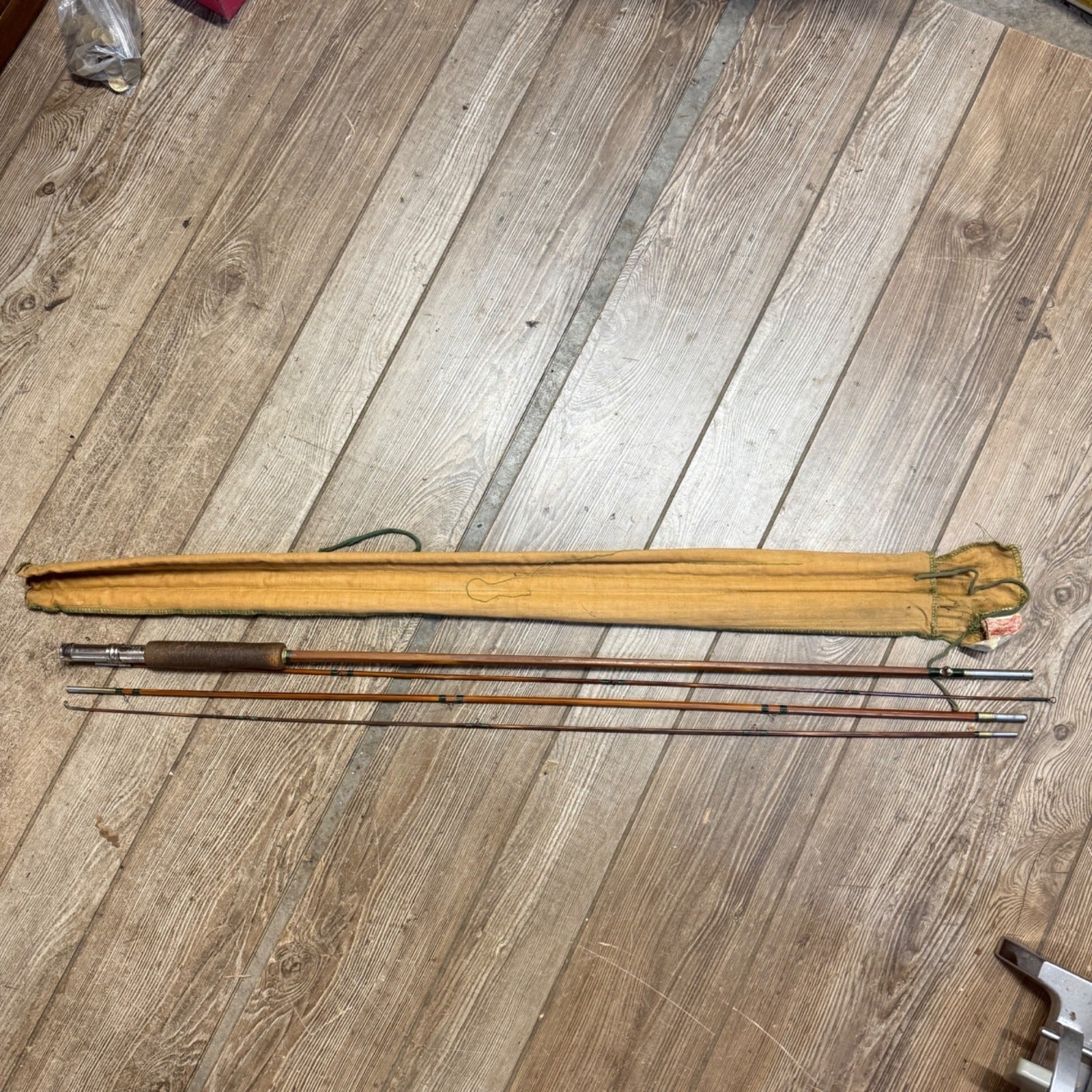 Shakespeare Vintage 4 PC Bamboo Fly Rod Model 1357 As-is