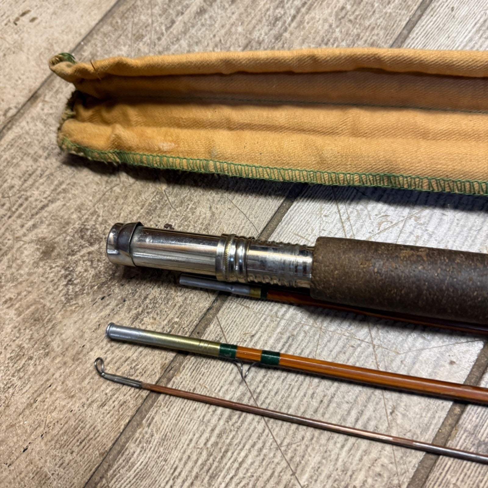 Shakespeare Vintage 4 PC Bamboo Fly Rod Model 1357 As-is