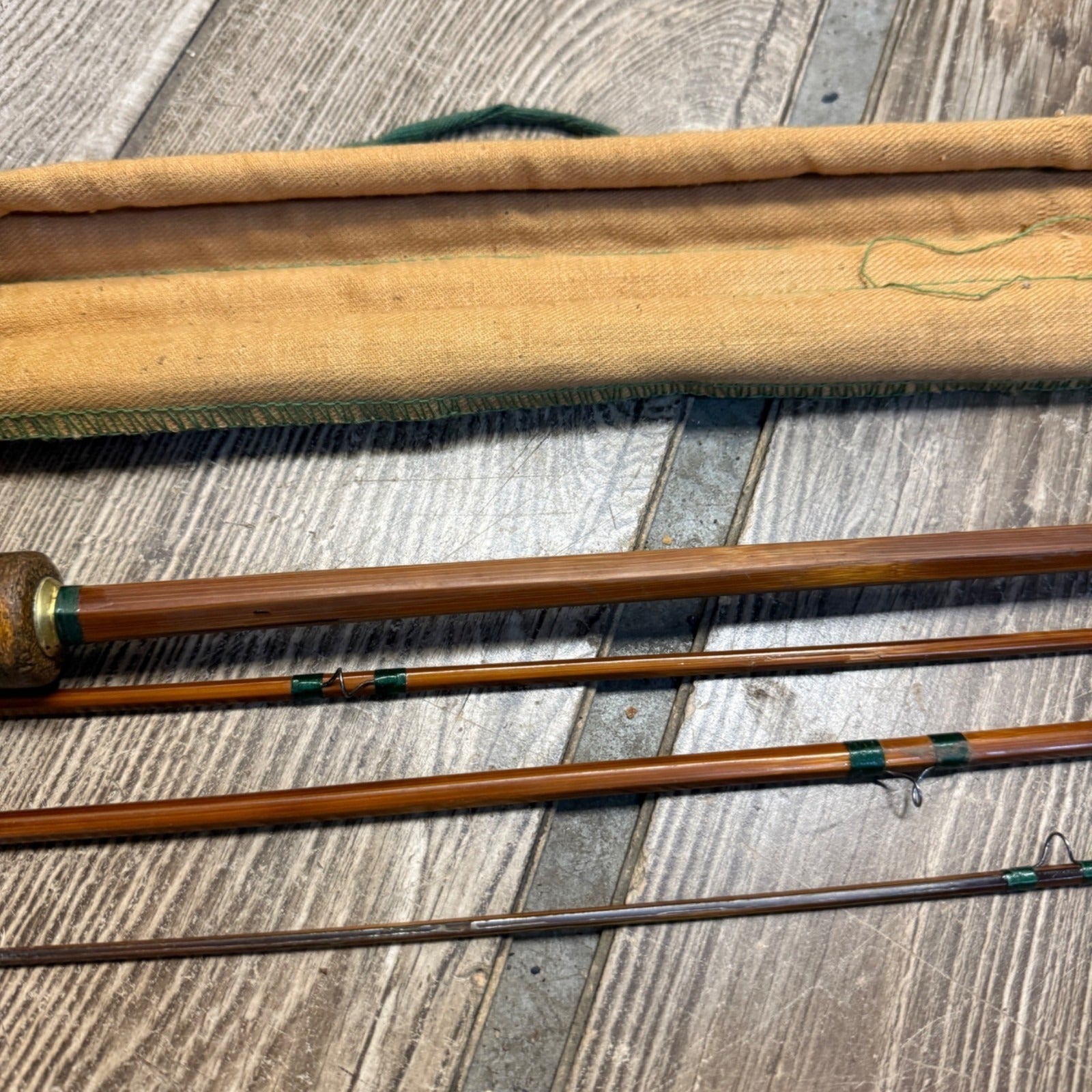 Shakespeare Vintage 4 PC Bamboo Fly Rod Model 1357 As-is