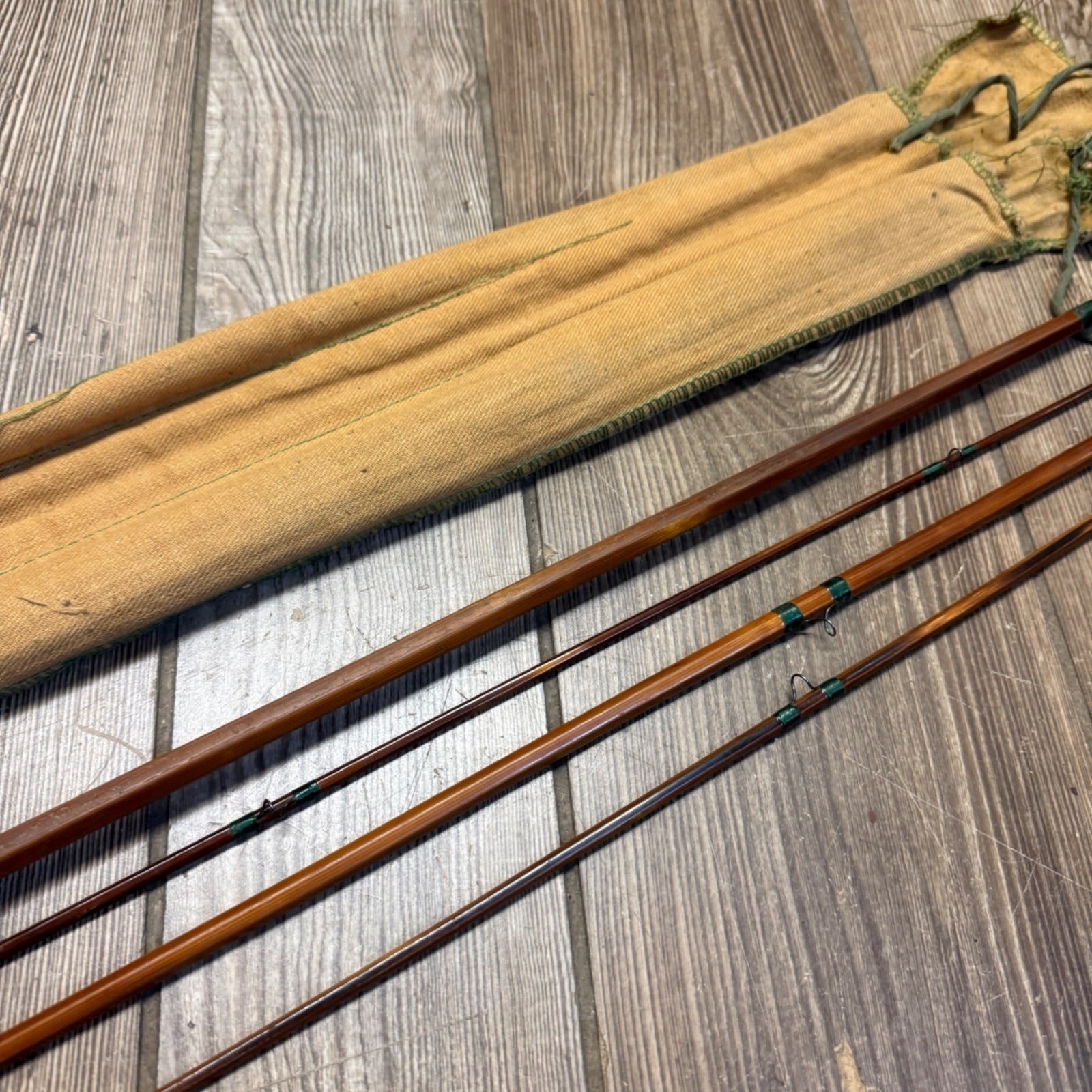 Shakespeare Vintage 4 PC Bamboo Fly Rod Model 1357 As-is