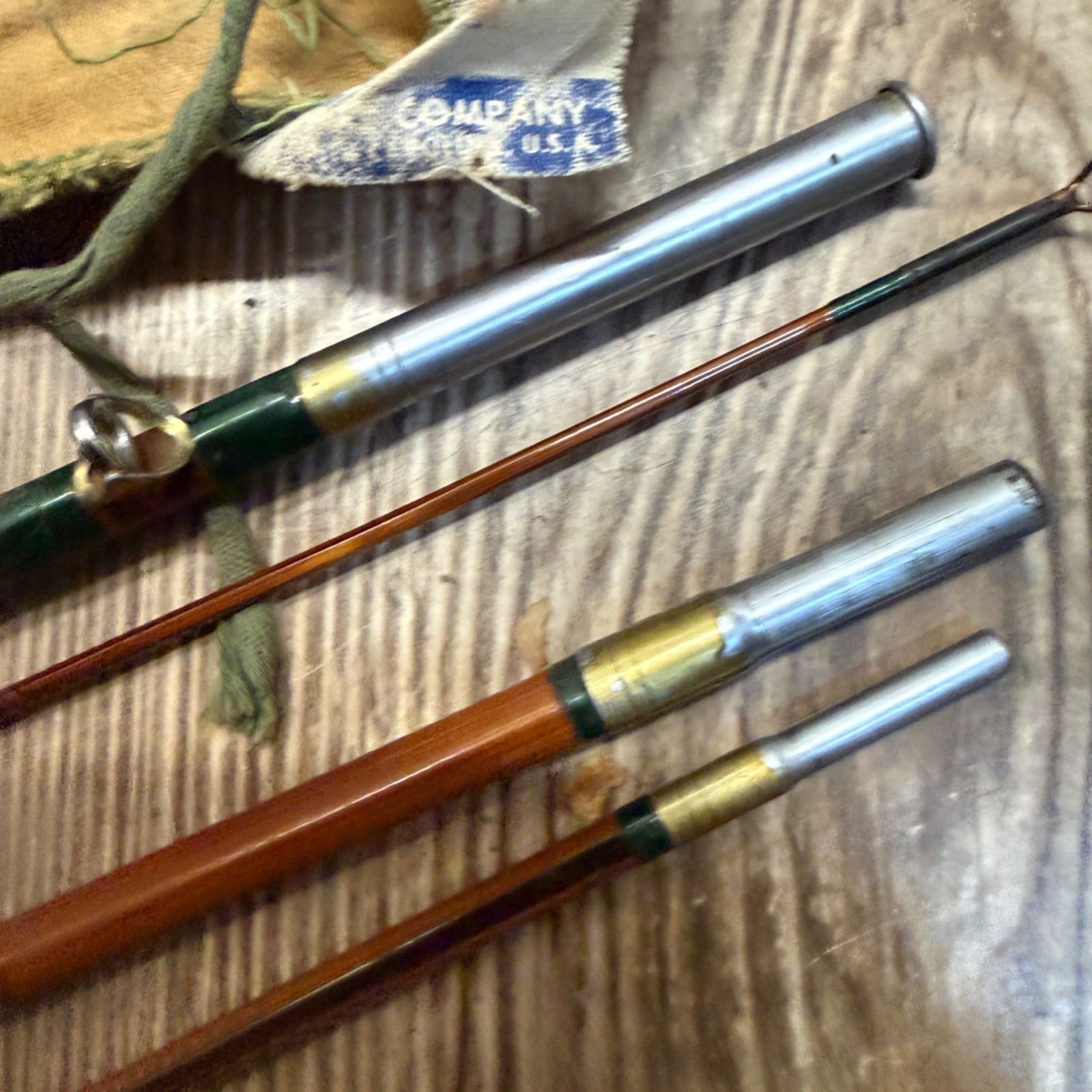 Shakespeare Vintage 4 PC Bamboo Fly Rod Model 1357 As-is