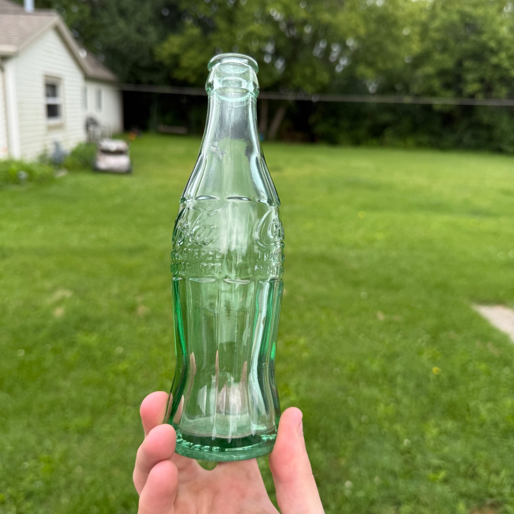 Vintage Coca Cola 6oz Hobbleskirt Bottle~ Greenwood SC - Christmas Dec 25 1923