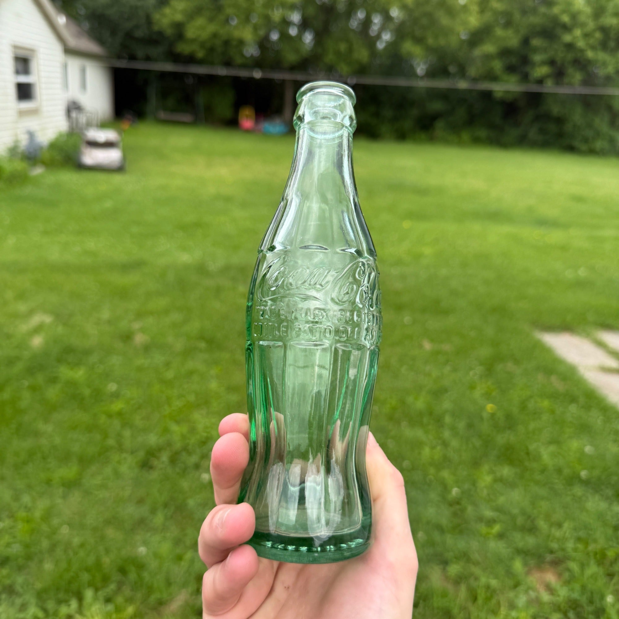 Vintage Coca Cola 6oz Hobbleskirt Bottle~ Greenwood SC - Christmas Dec 25 1923