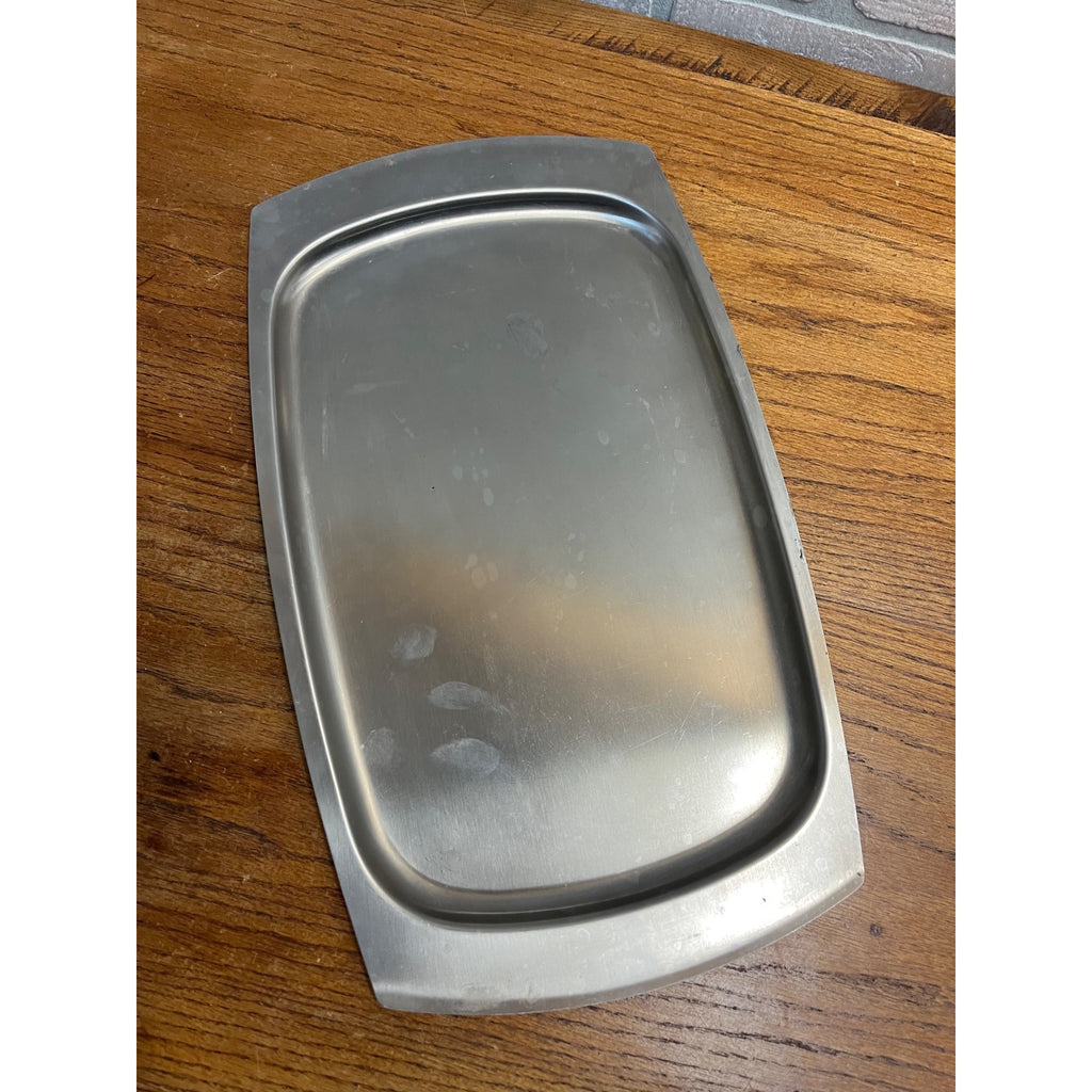 Vintage 1960s MCM Stainless Steel Serving Tray Old Hall Robert Welch 17" x 10"