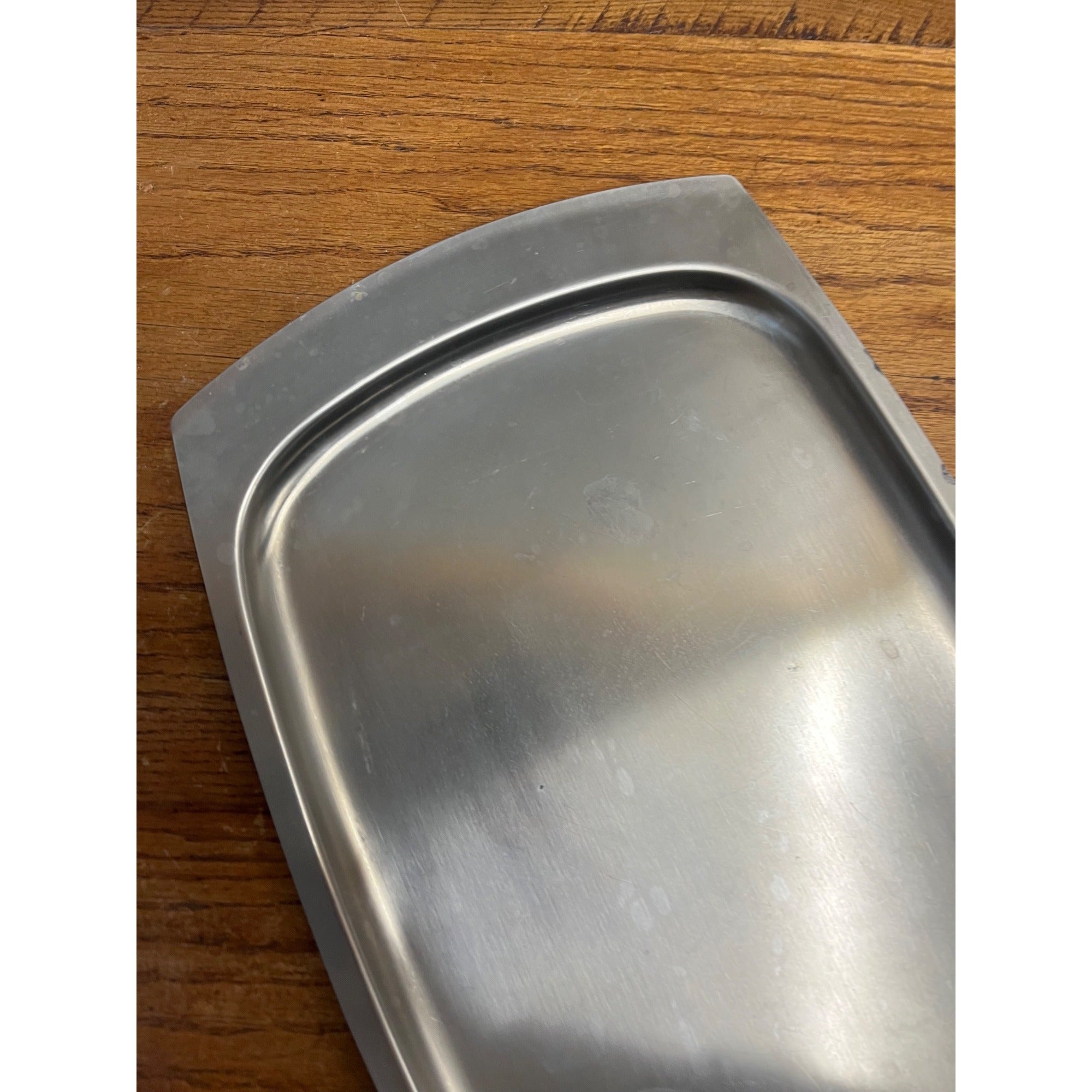 Vintage 1960s MCM Stainless Steel Serving Tray Old Hall Robert Welch 17" x 10"