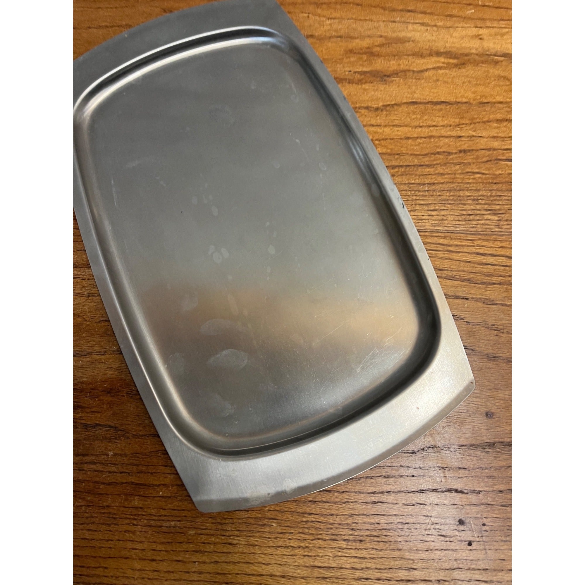Vintage 1960s MCM Stainless Steel Serving Tray Old Hall Robert Welch 17" x 10"