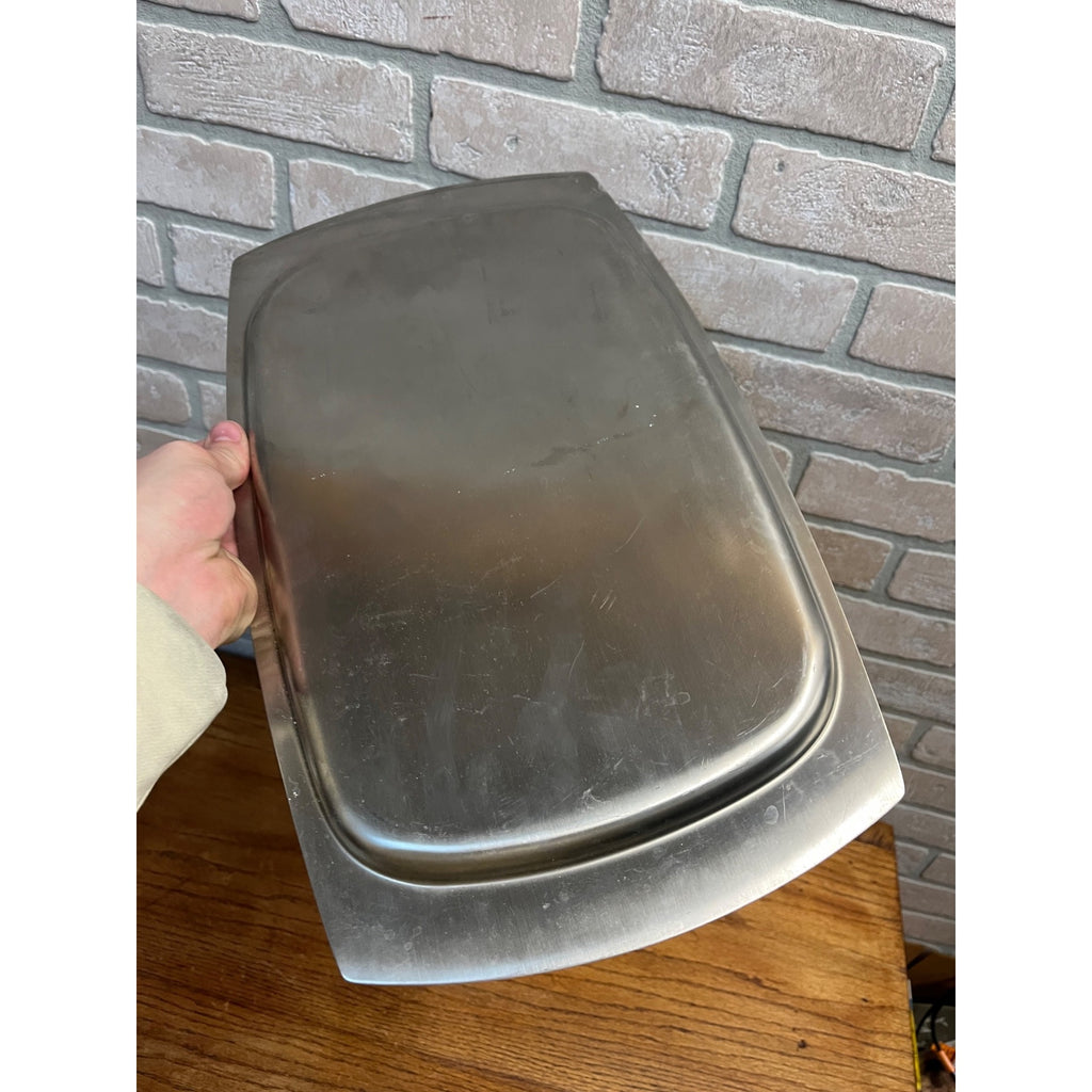 Vintage 1960s MCM Stainless Steel Serving Tray Old Hall Robert Welch 17" x 10"