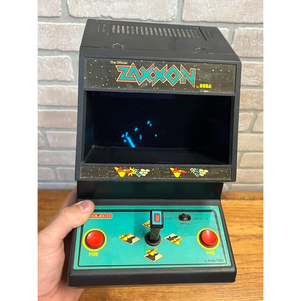 Vintage 1982 Official Zaxxon Tabletop Arcade Game Machine By Sega Coleco - Works!